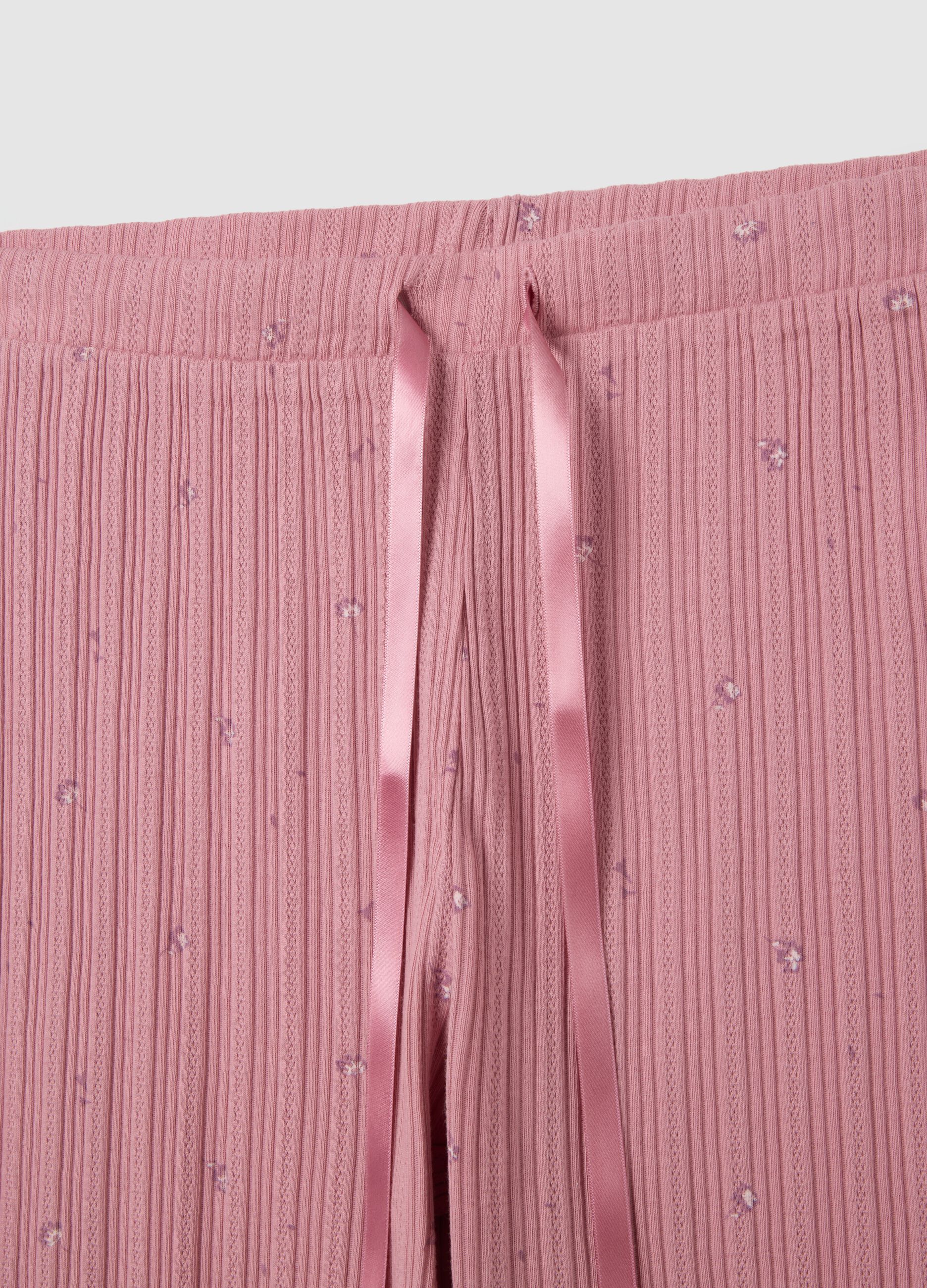 Pink pure cotton pyjama trousers