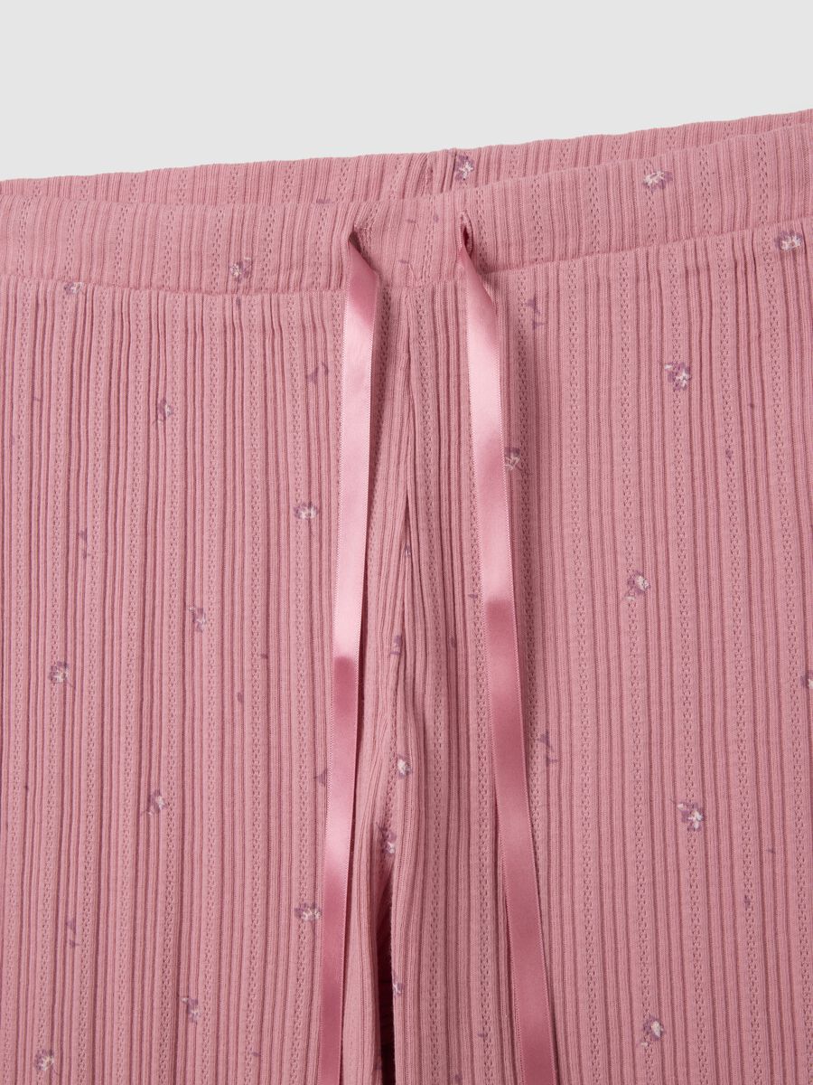 Pink pure cotton pyjama trousers_5