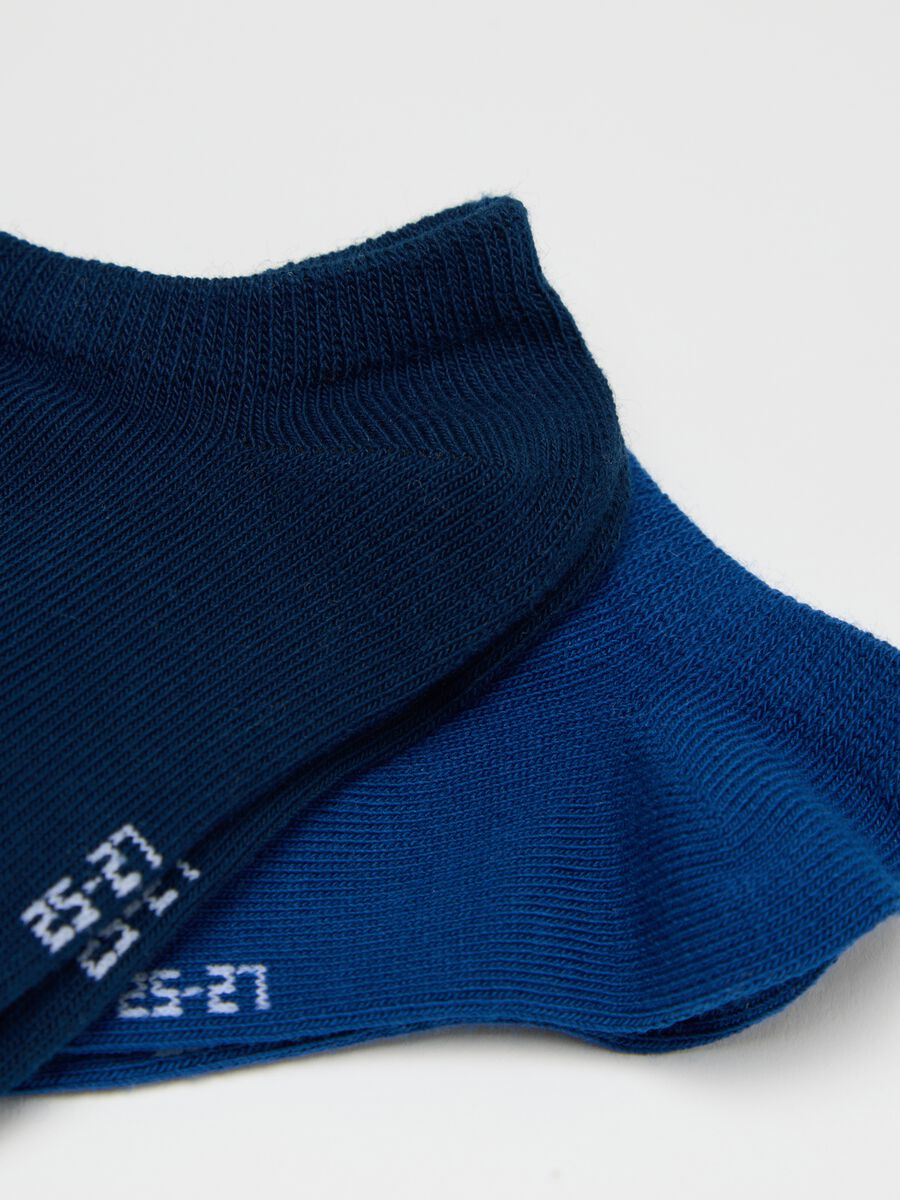 Five-pair pack white and blue stretch shoe liners_2