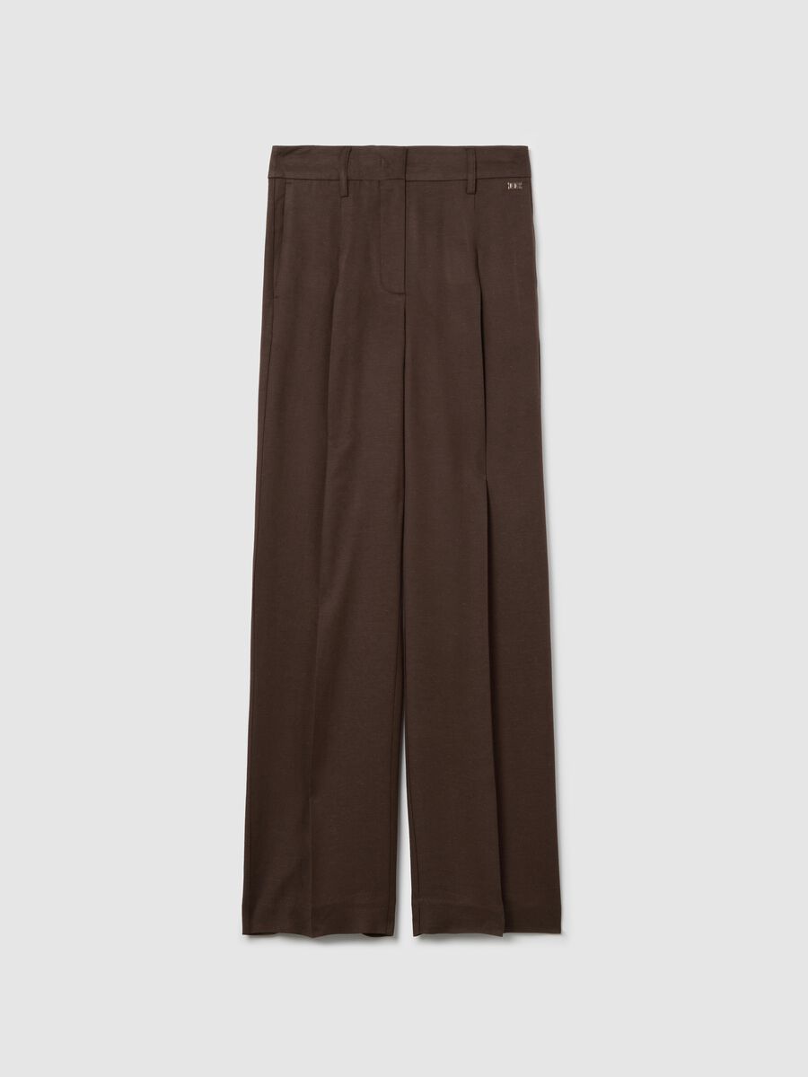 Brown wide-leg trousers_4