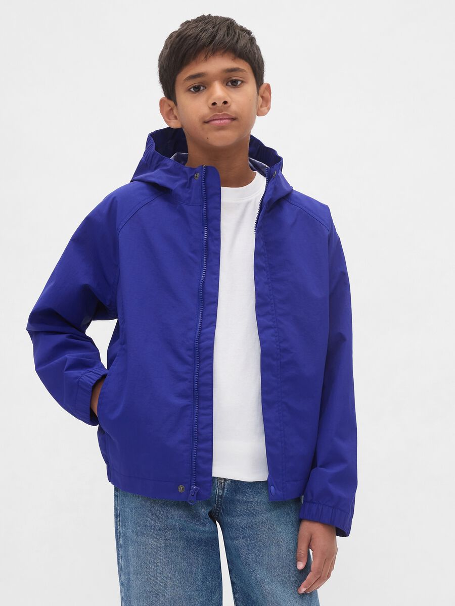 Giacca leggera blu per bambino_0