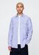 Oversized Light Blue and White Striped Shirt_0