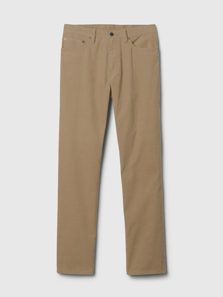 Pantalone straight fit in corduroy stretch_4