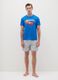 Men's Blue Pure Cotton Superman Graphic Pyjama Set_0