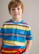 Kids&rsquo; multicolour striped pure cotton T-shirt, oversized fit_2