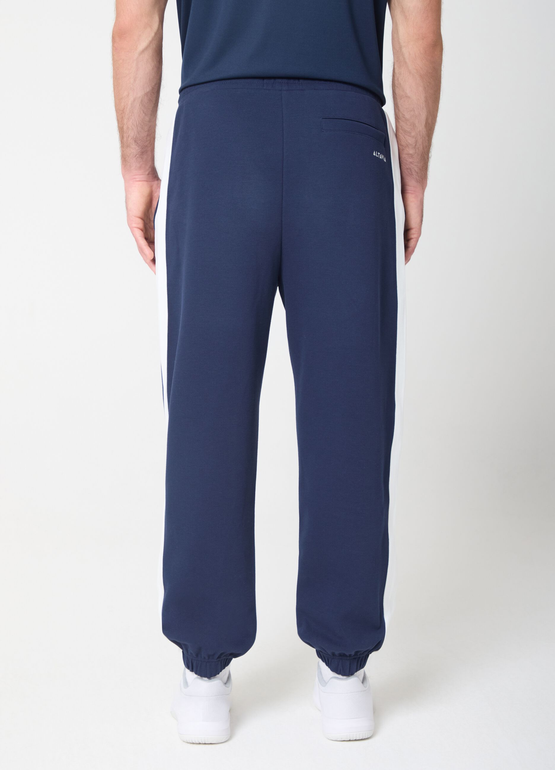 Stretch fabric joggers with side stripes ALTAVIA COURT