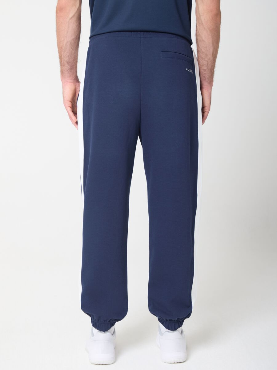 Jogger in tessuto elasticizzato con bande laterali ALTAVIA COURT_3