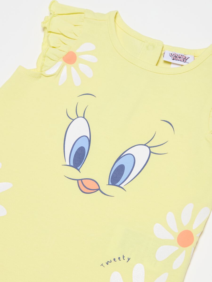 Tank top with frills and Tweety print_2