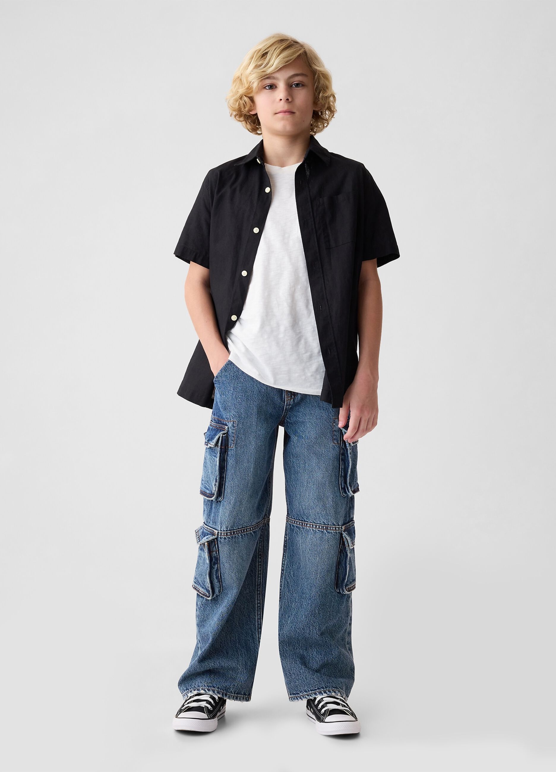 Baggy-fit jeans with pockets