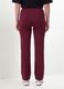 Red flared leggings in stretch cotton_3