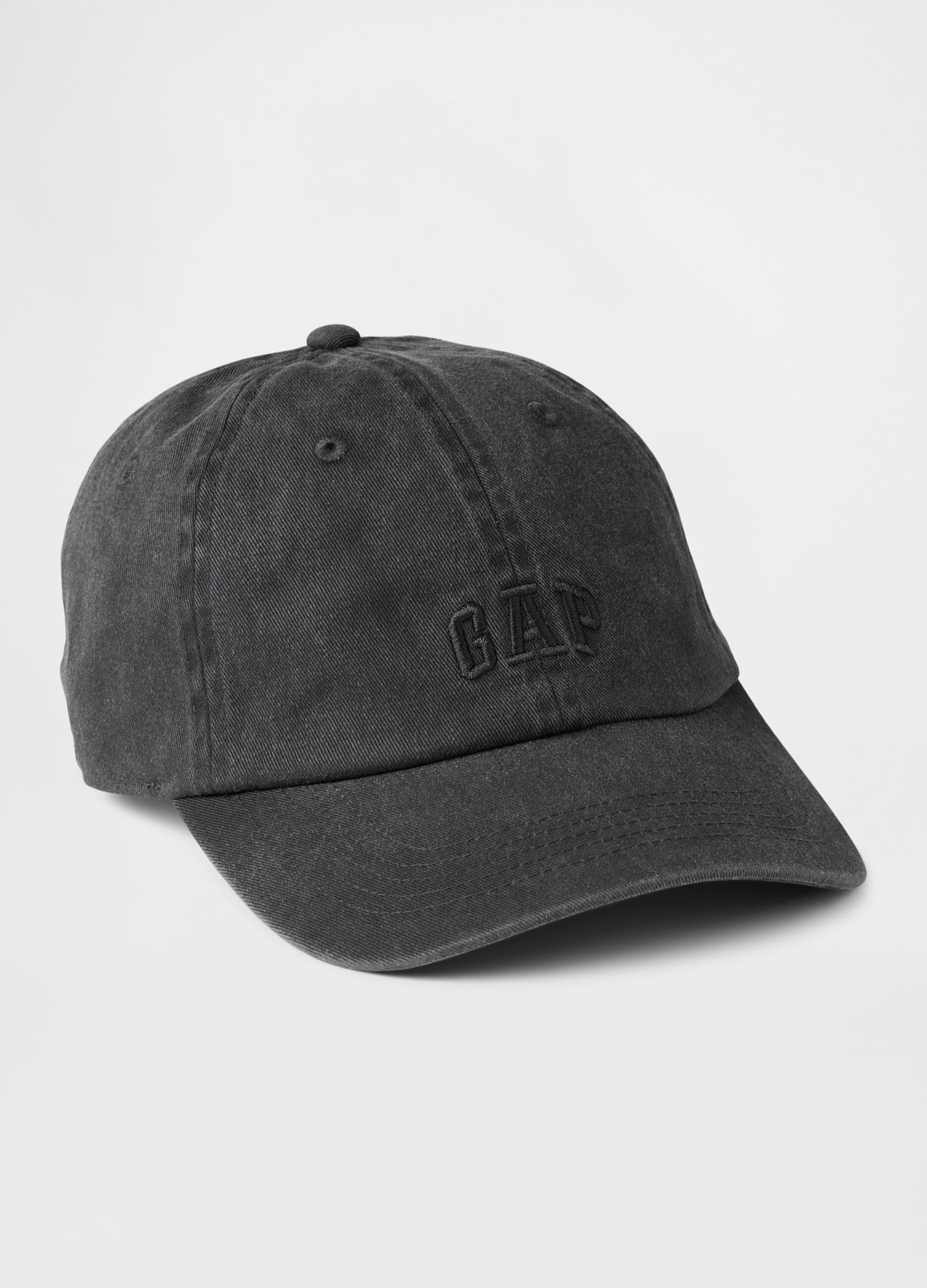 Black cotton baseball cap