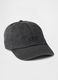 Black cotton baseball cap_0