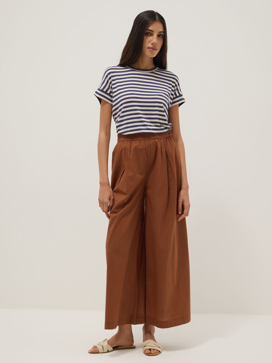 Regular-fit multicolour striped stretch viscose T-shirt_2