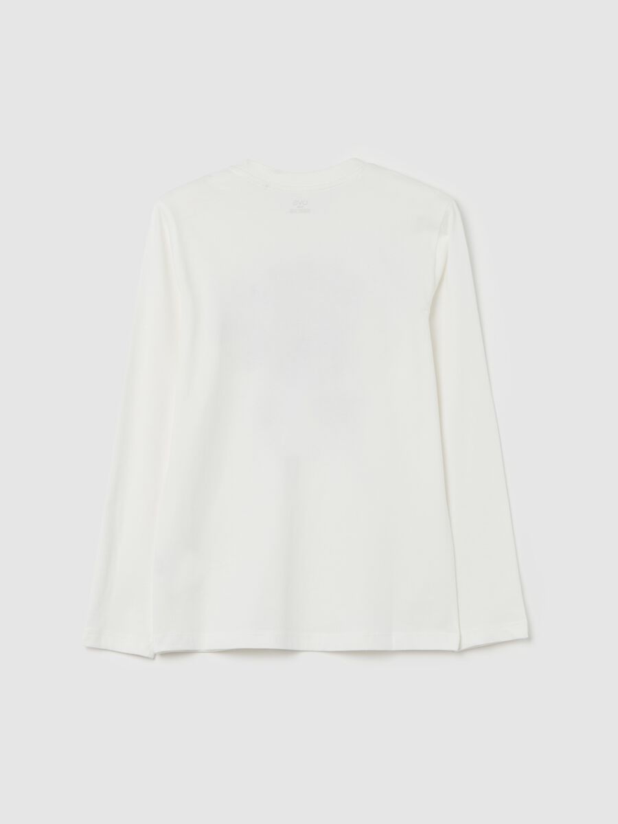 T-shirt a maniche lunghe con stampa_4