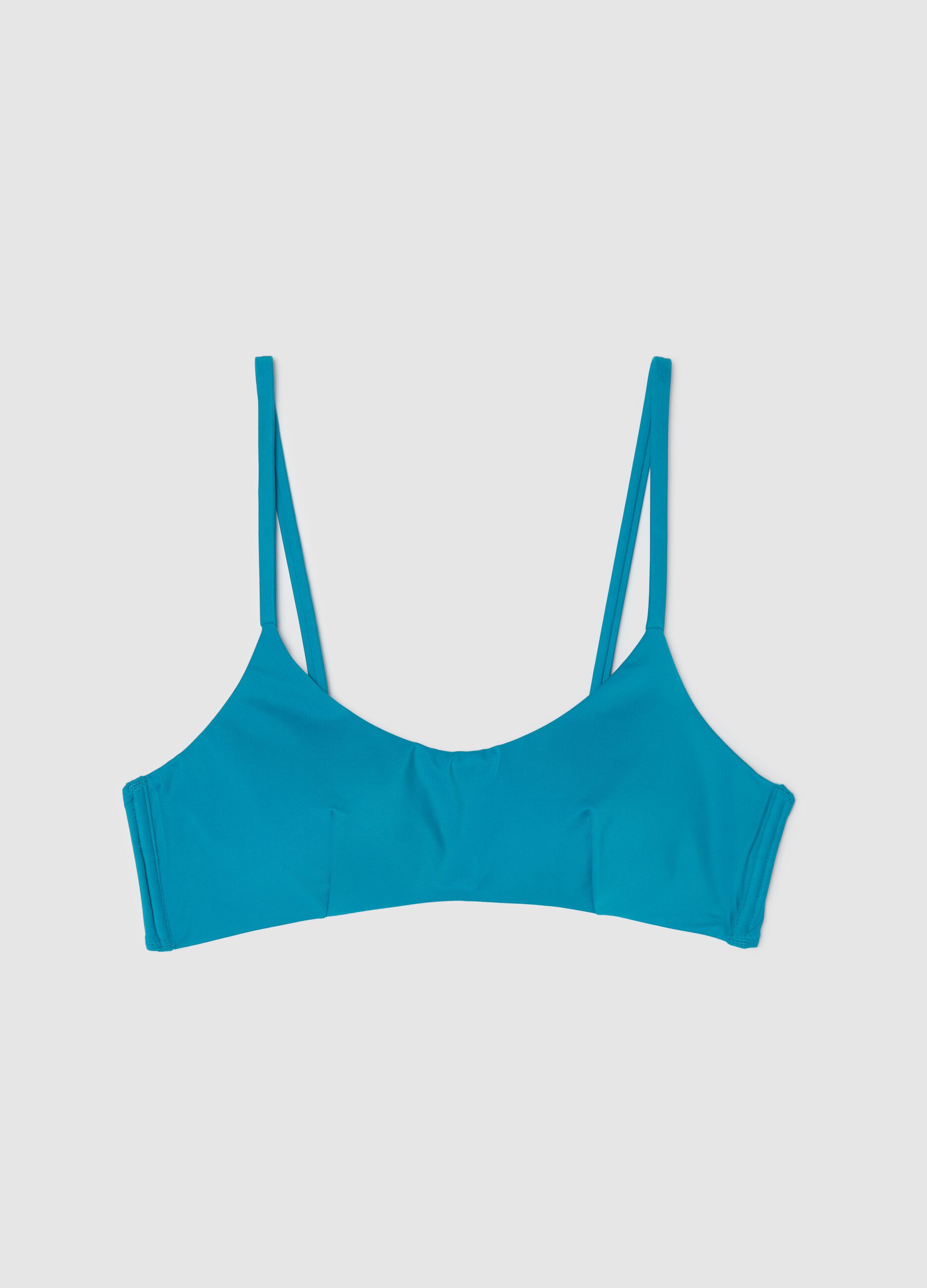 Blue bikini top with removable padding by Ovs