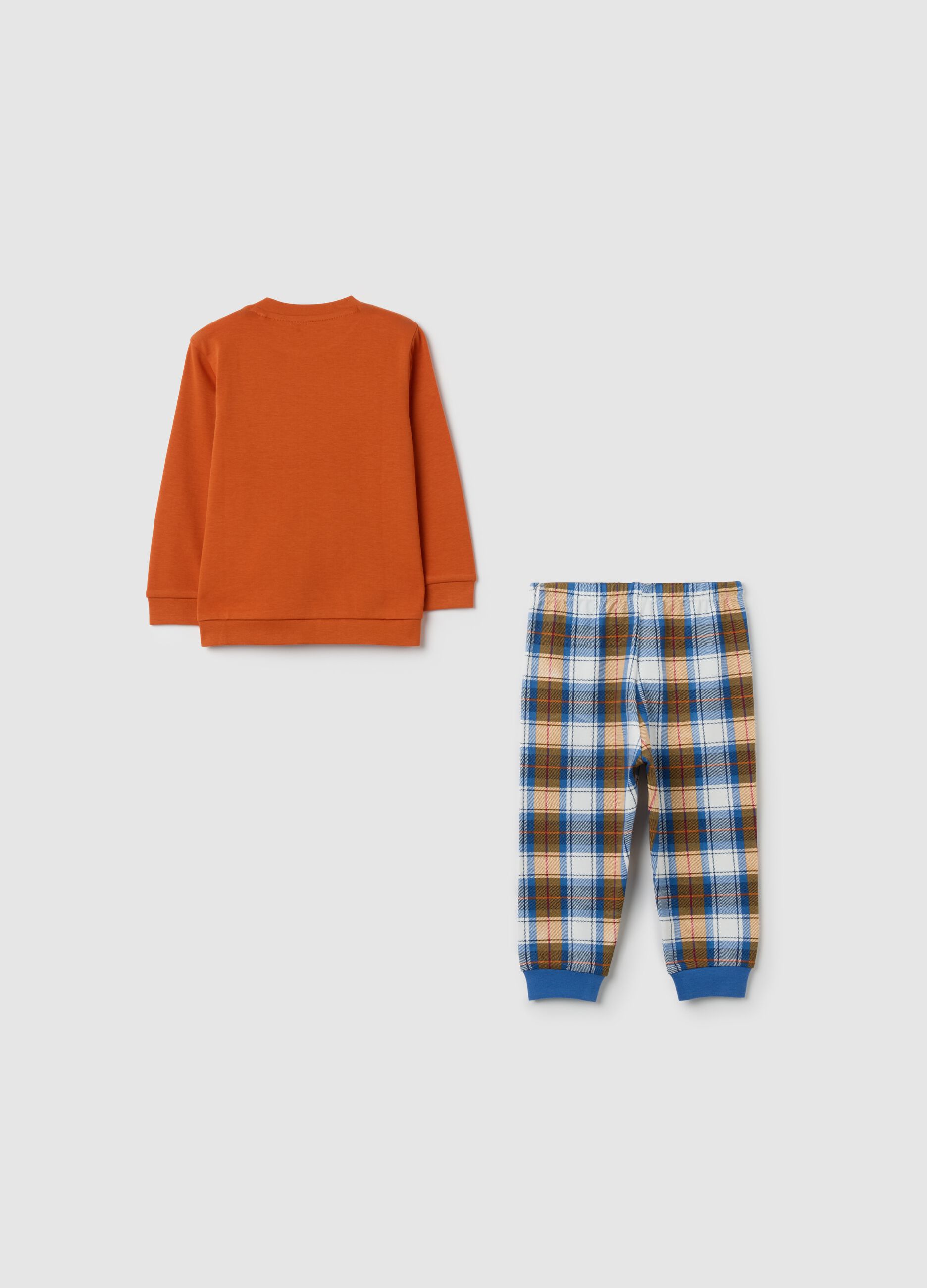 Multicoloured pure cotton regular fit baby pyjamas
