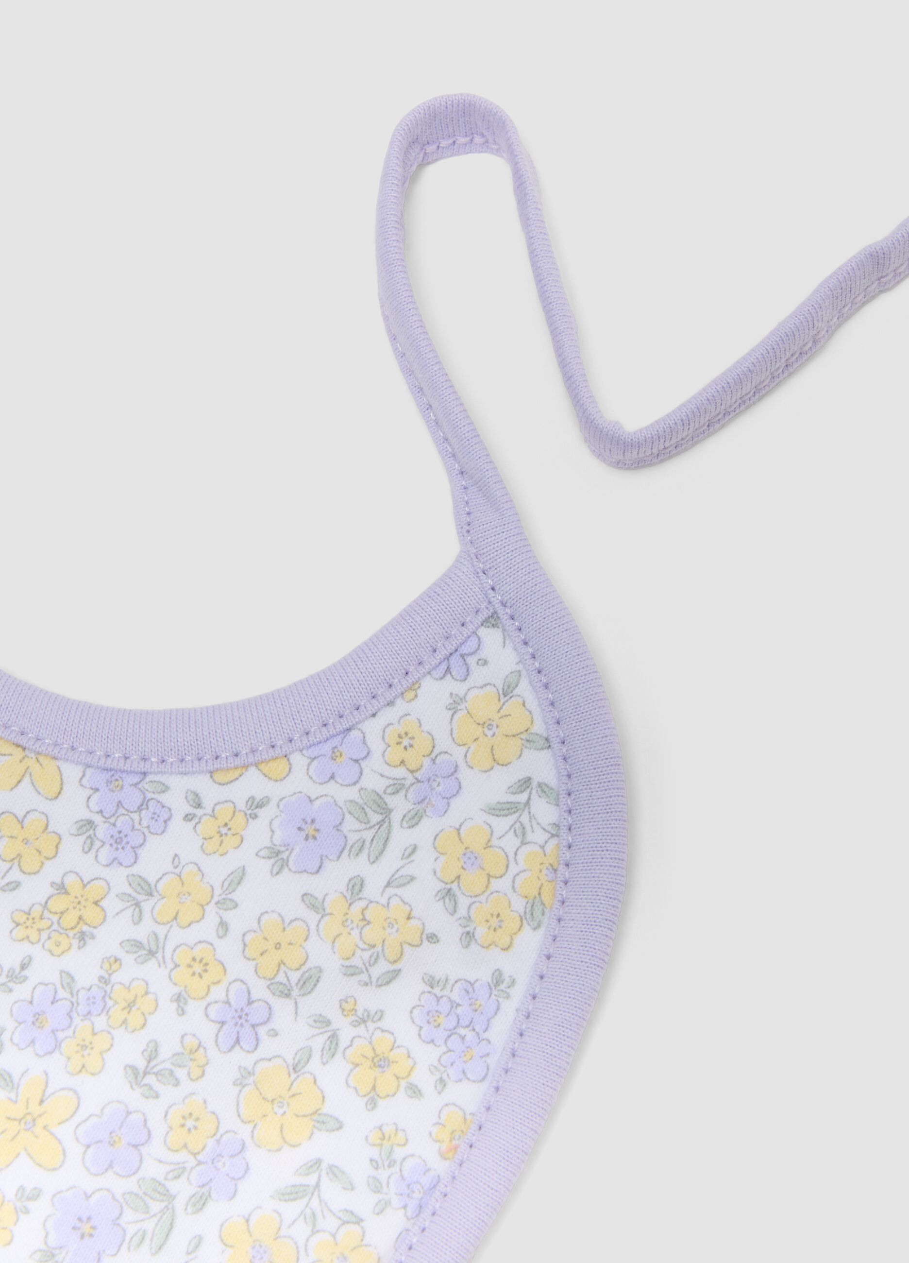 Two-pack of white bibs in pure organic cotton