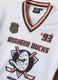 White sports T-shirt with Anaheim Ducks print_1