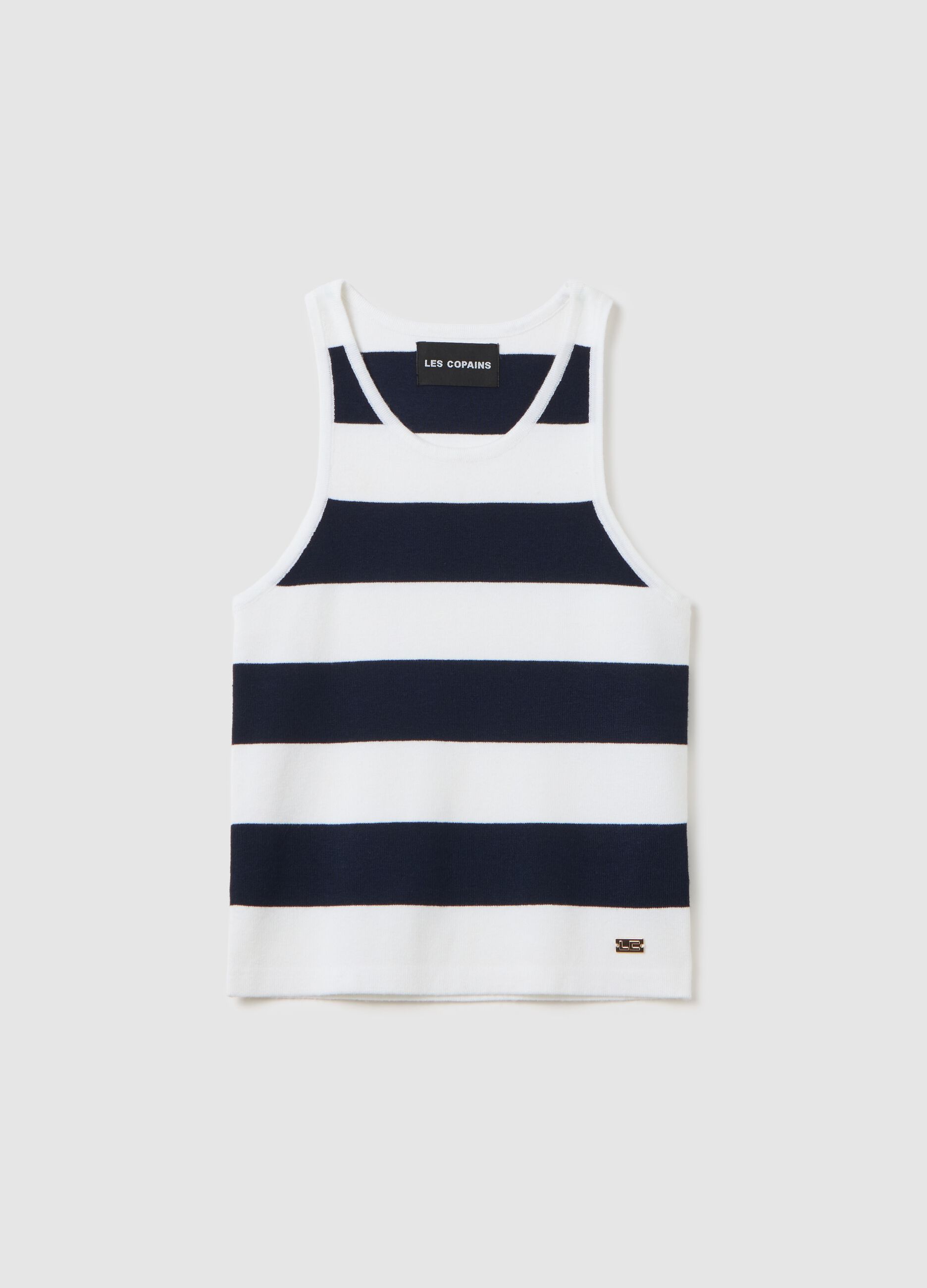 Multicolour viscose blend fitted women's top