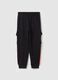Cargo joggers with drawstring and logo print_1