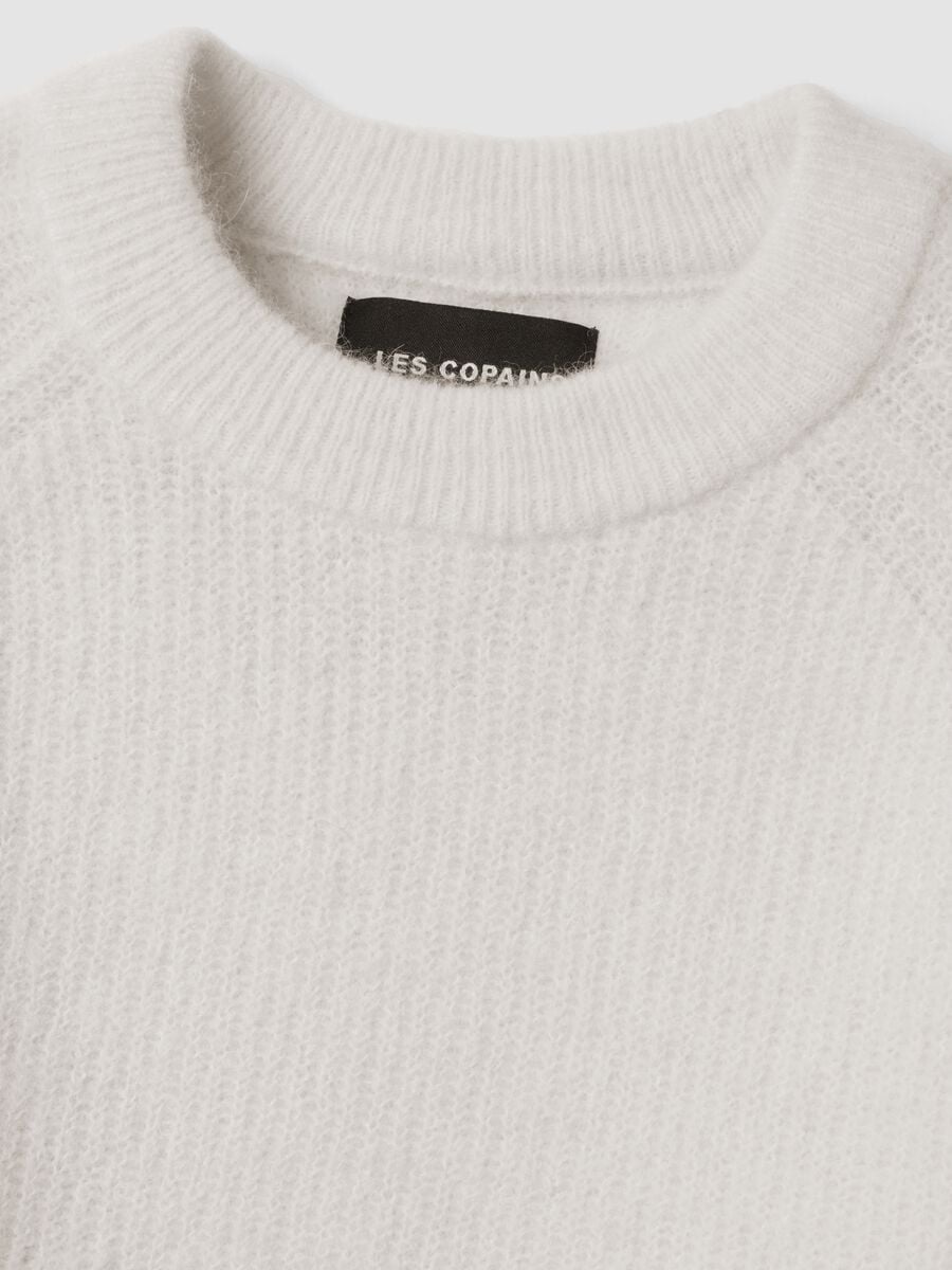 White Alpaca and Stretch Wool Crew-Neck Jumper_5
