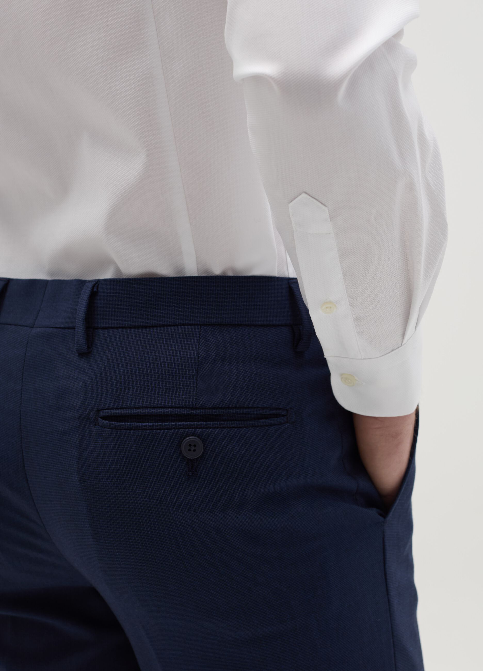 Camicia slim fit in cotone easy iron