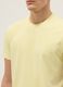 Yellow regular fit short sleeve pure cotton T-shirt_3