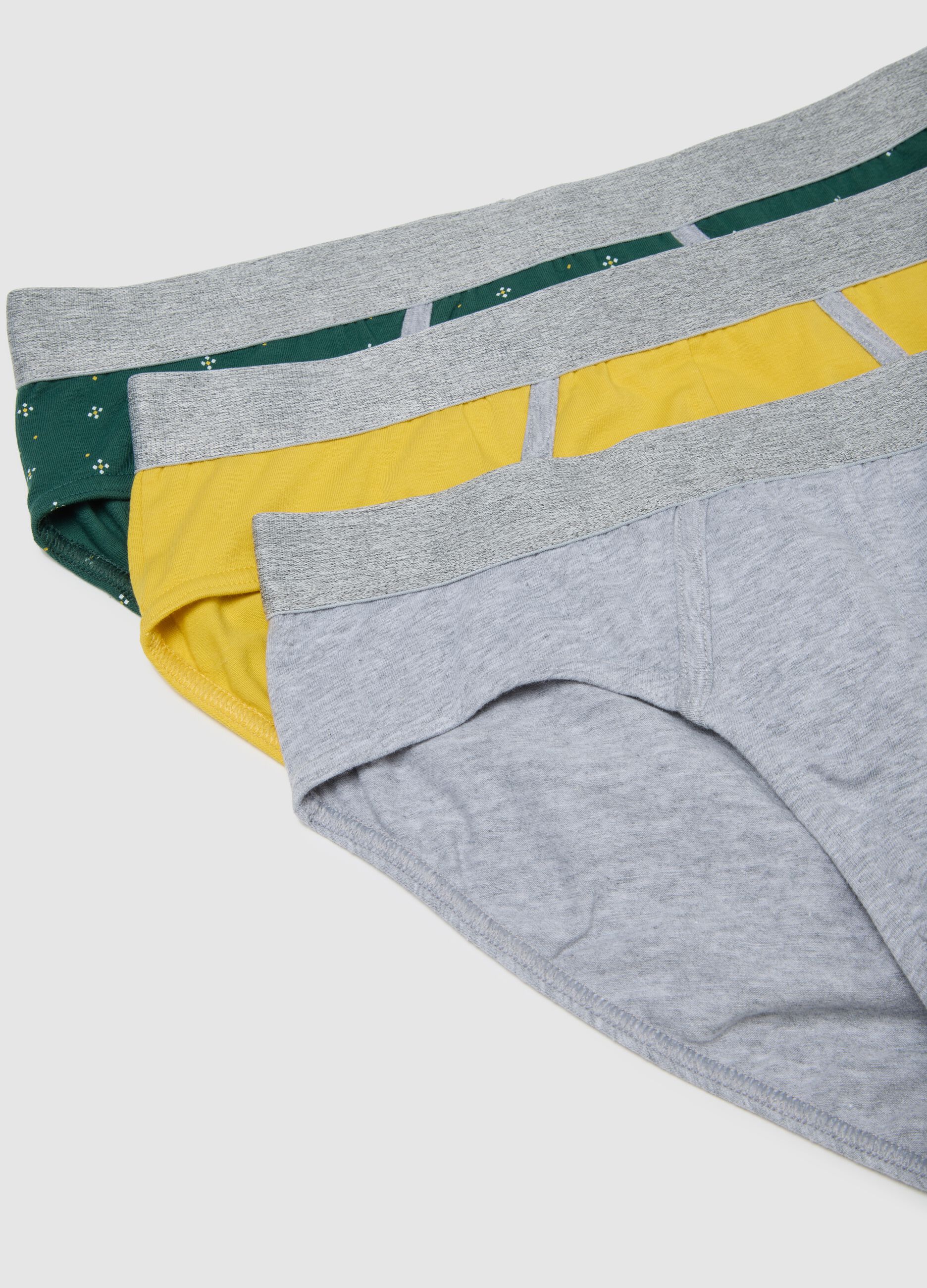 Men's Multicolor Cotton Regular Fit 3-Pack Briefs