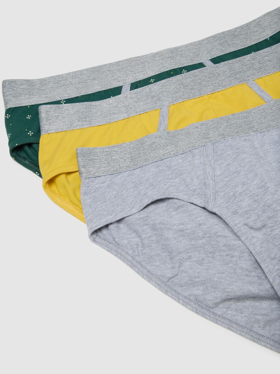 Men's Multicolor Cotton Regular Fit 3-Pack Briefs_5