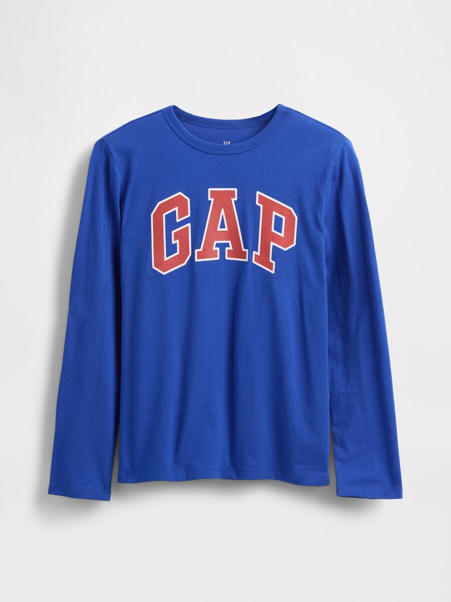 Long Sleeve Blue Cotton Shirt_0