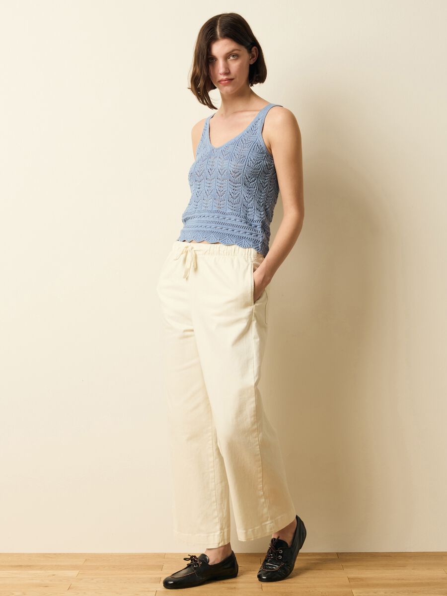Tank top crochet scollo a V_1