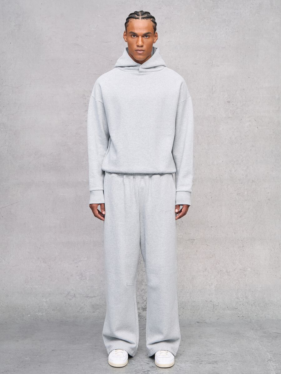 Perfect Grey Melange Sweatpants_1