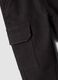 Brown comfort-fit stretch cotton cargo trousers_3