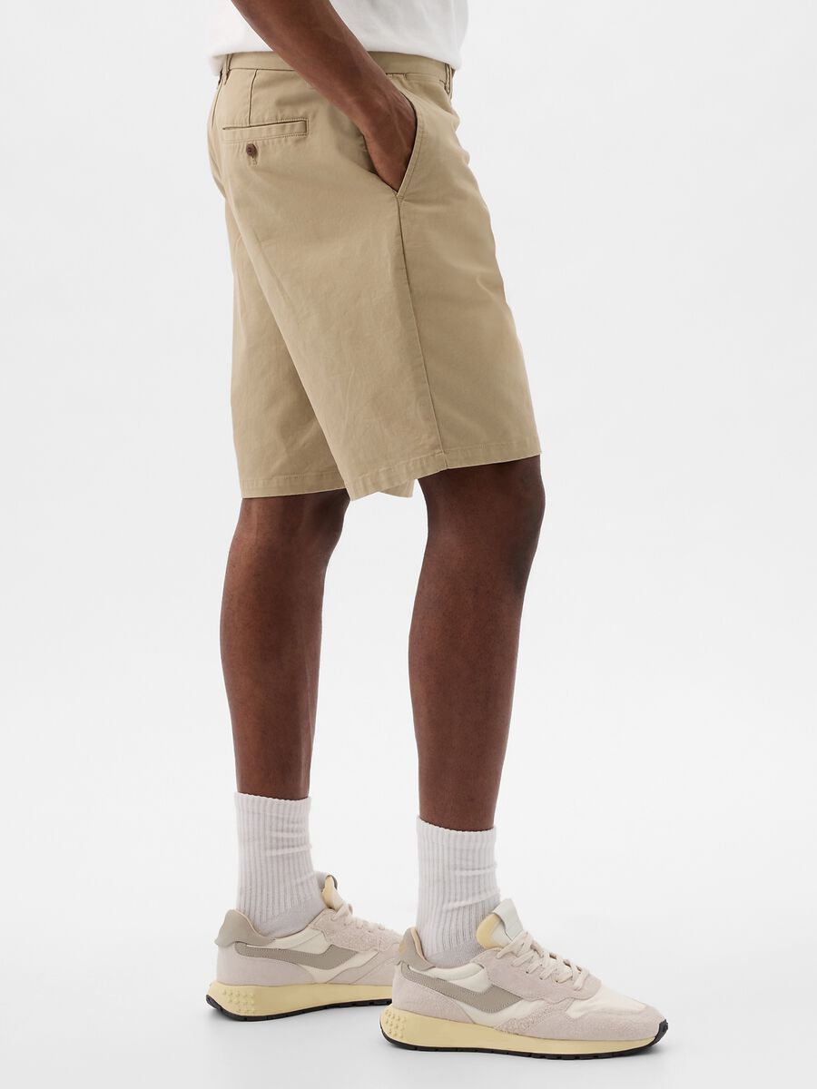 Relaxed-fit Bermuda shorts in stretch cotton_1