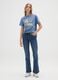 Regular fit blue pure cotton t-shirt_0