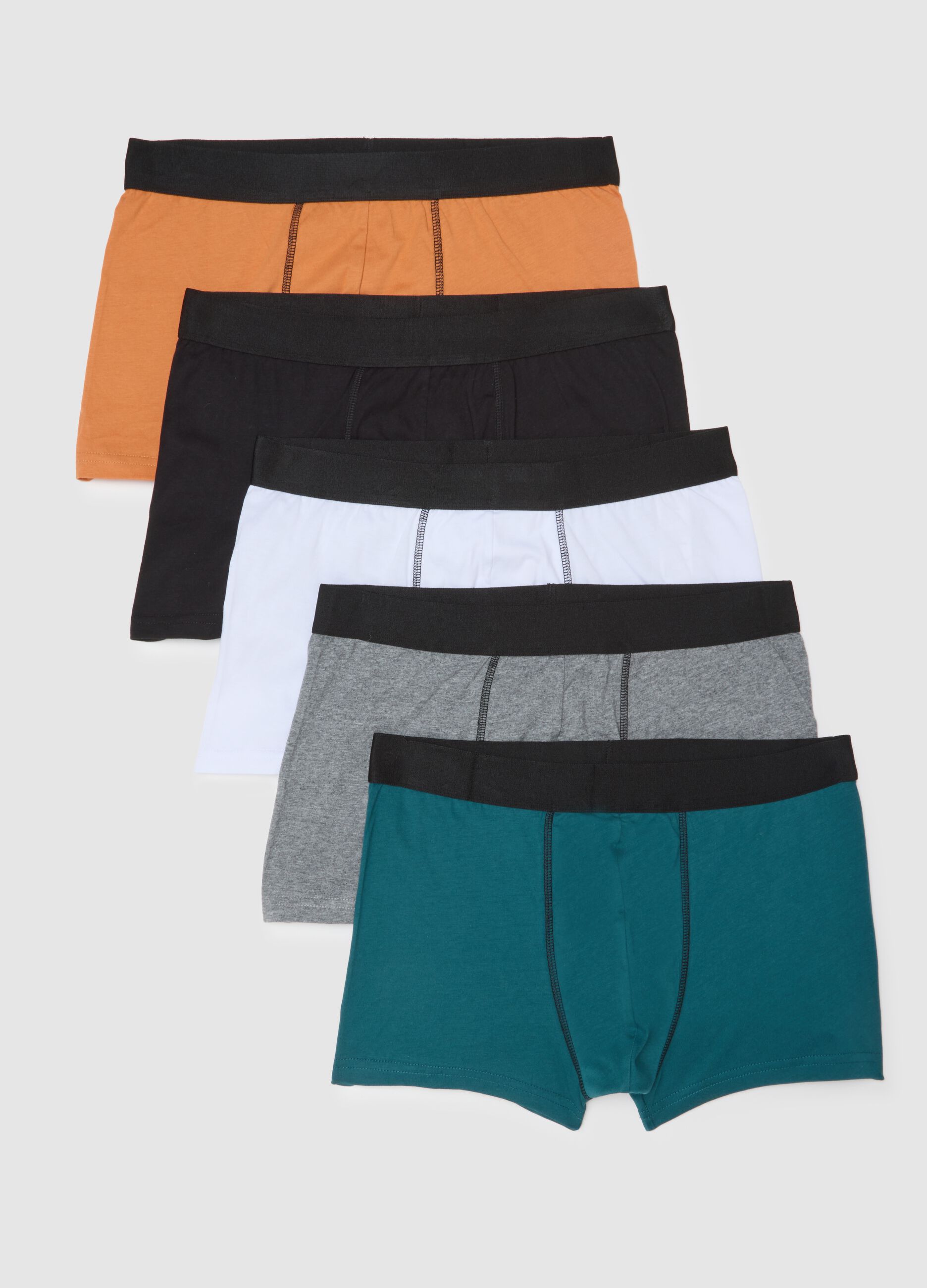 Blue Pure Cotton Boxer Set Regular Fit