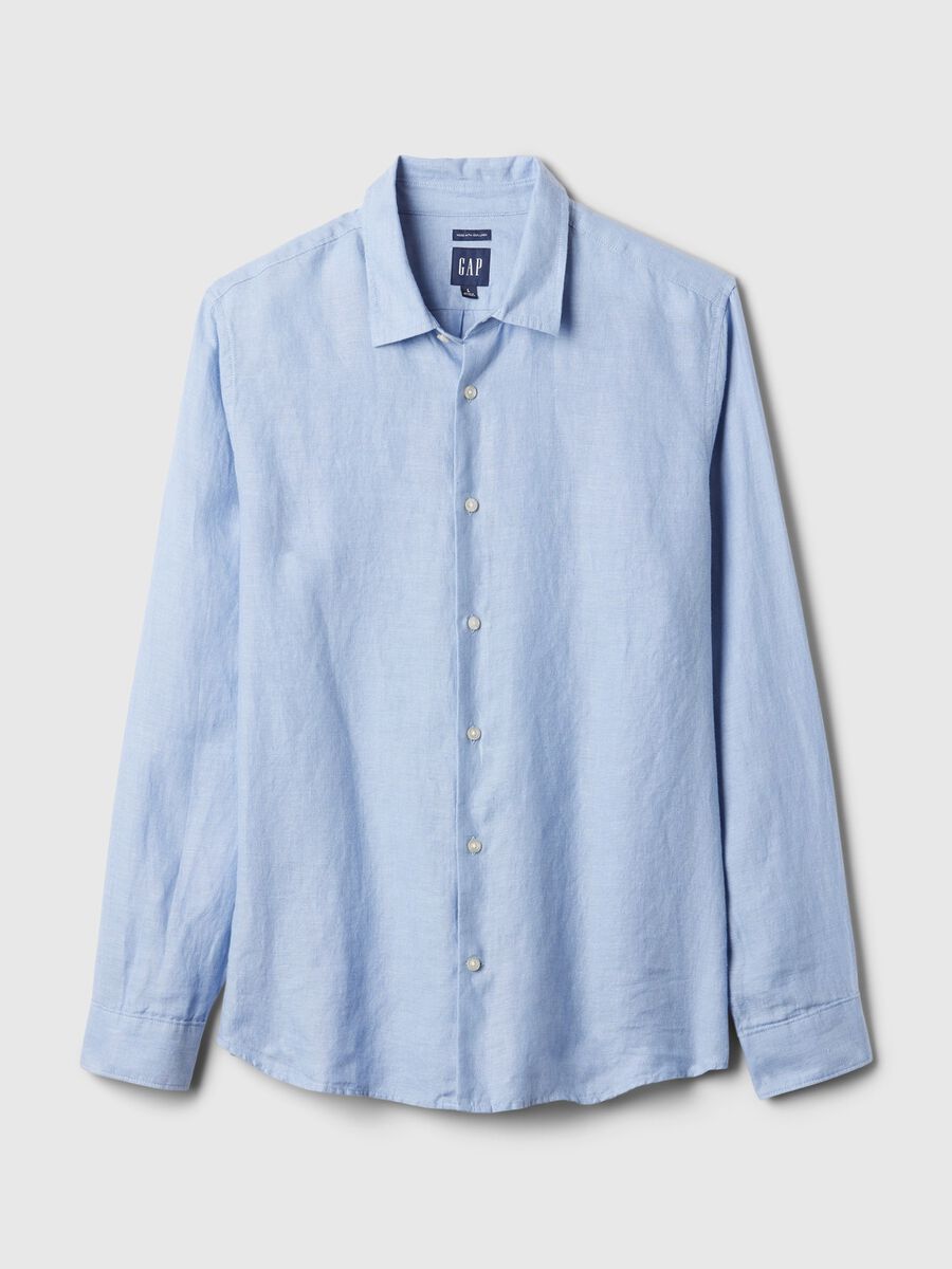 Regular-fit shirt in linen_3