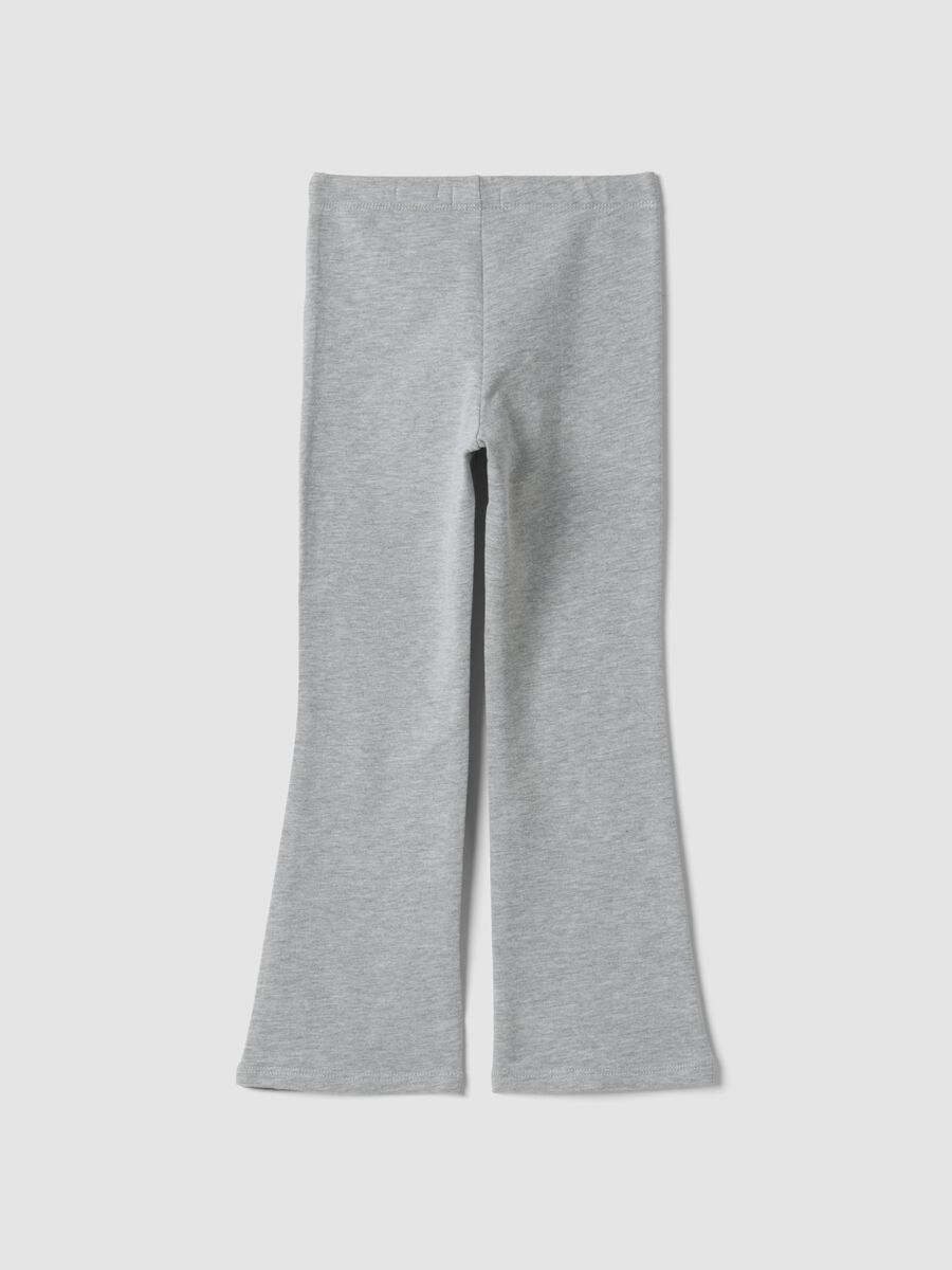 Leggings grigi in cotone organico elasticizzato skinny fit_1