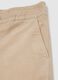 Beige stretch cotton trousers regular fit_5