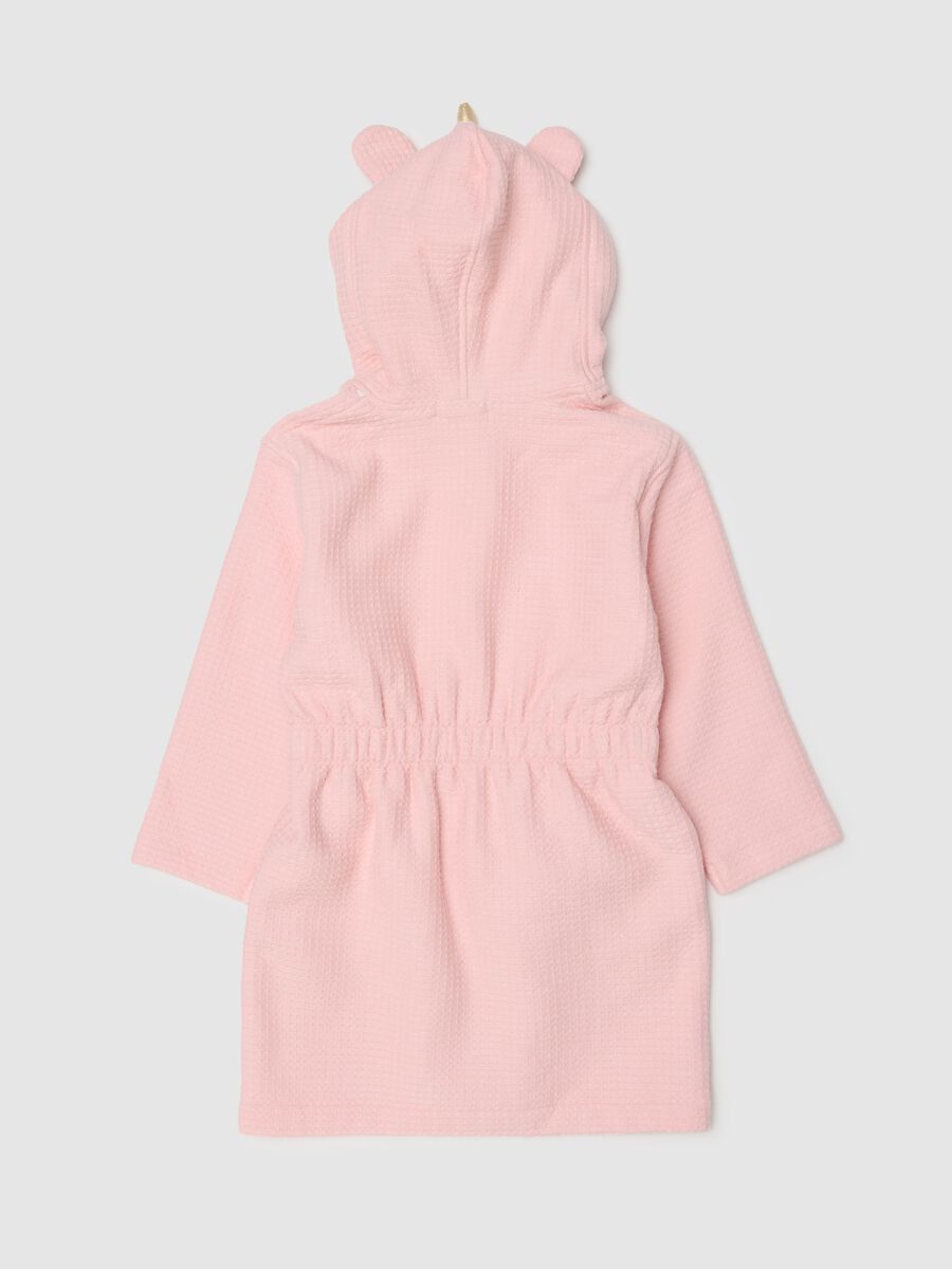 Baby Pink Unicorn Shaped Pure Cotton Bathrobe_1