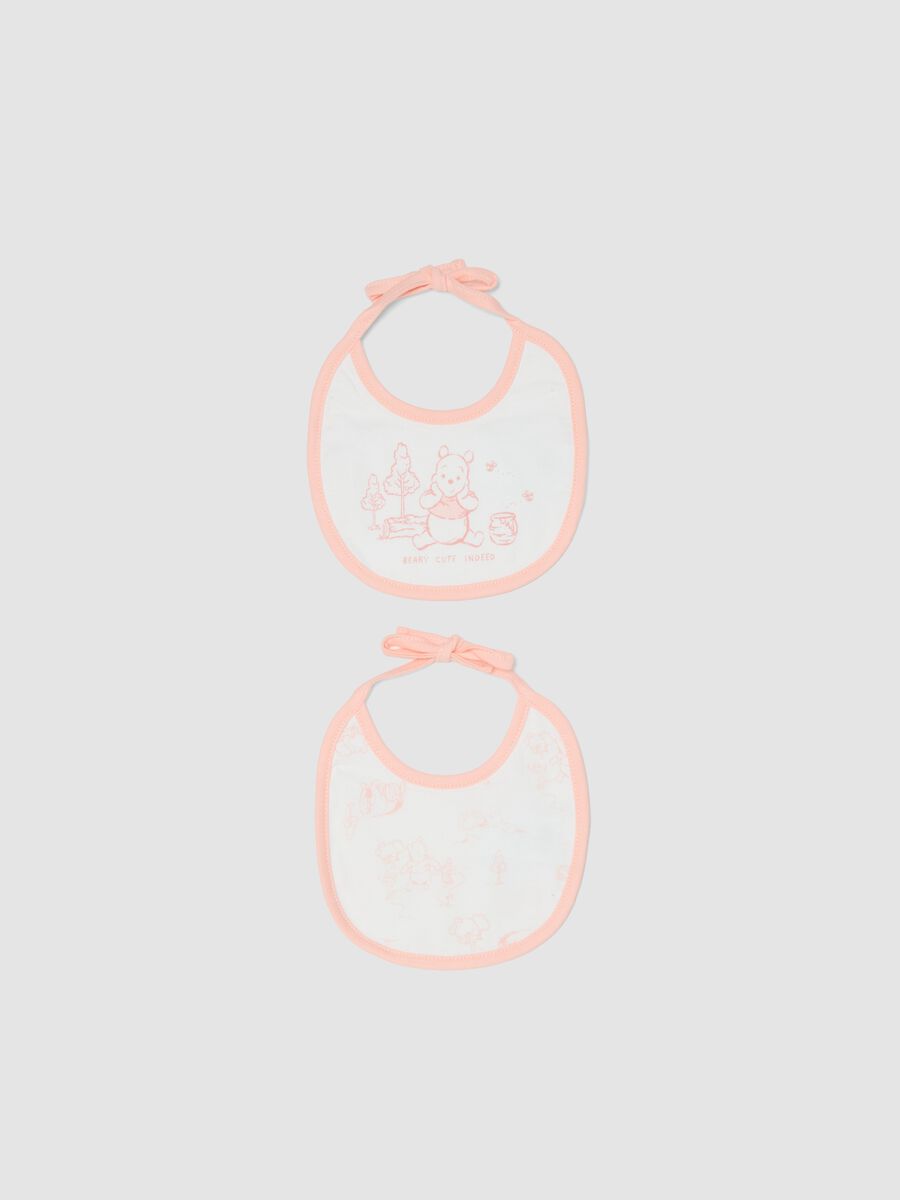 2-pack of multicolour pure cotton bibs for baby girls Winnie-the-Pooh_0