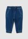 Children's blue denim jogger trousers - regular fit_0