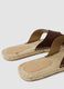 Brown genuine leather slides_2