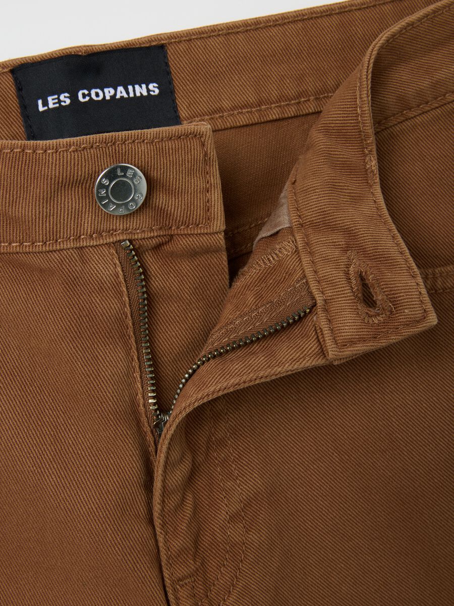 Brown Regular Fit Women's Pure Cotton Shorts_5