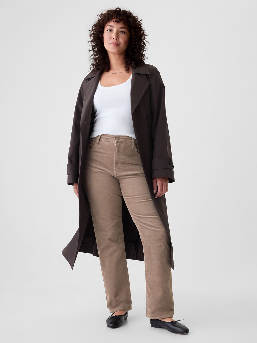 Straight high-rise trousers in corduroy_3
