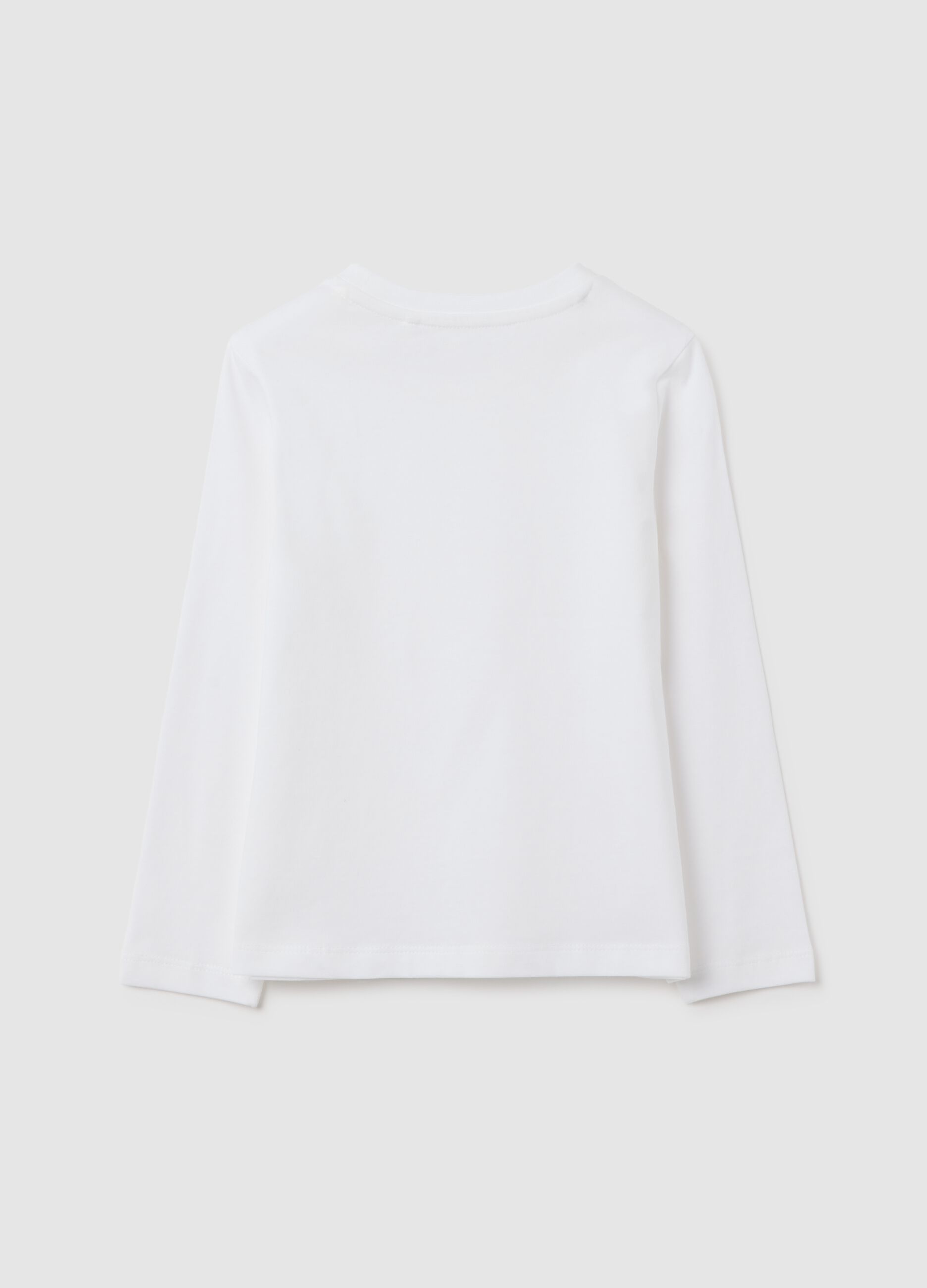 White pure cotton regular fit girl's top
