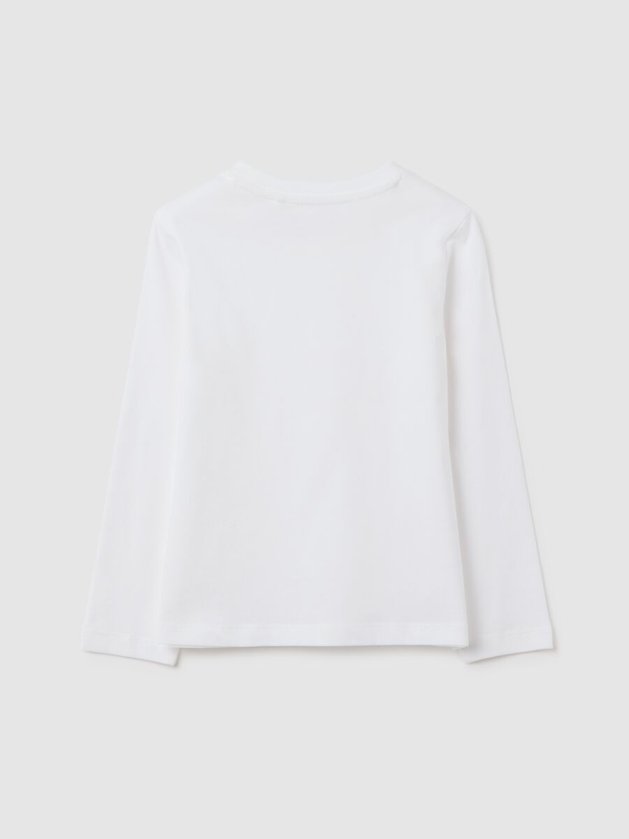 White pure cotton regular fit girl's top_1