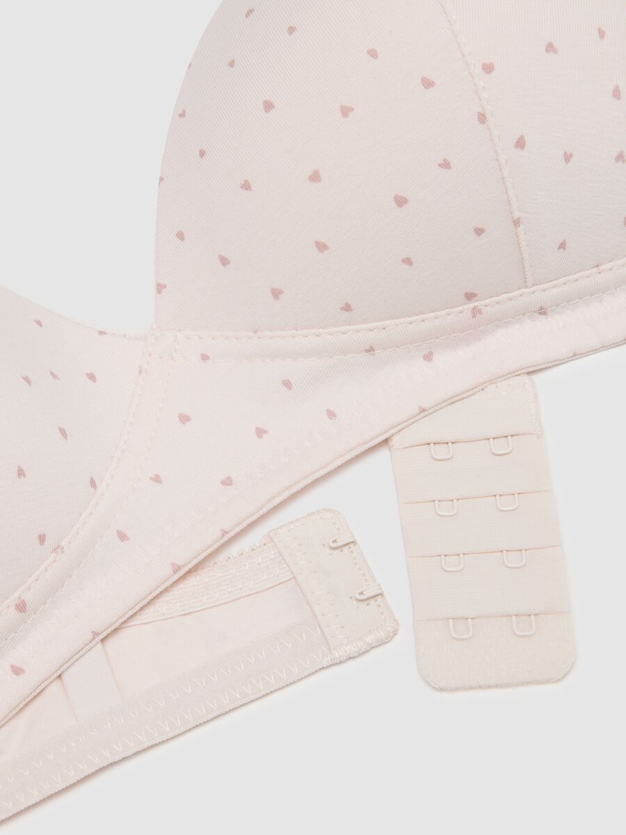 Reggiseno rosa in cotone elasticizzato_1
