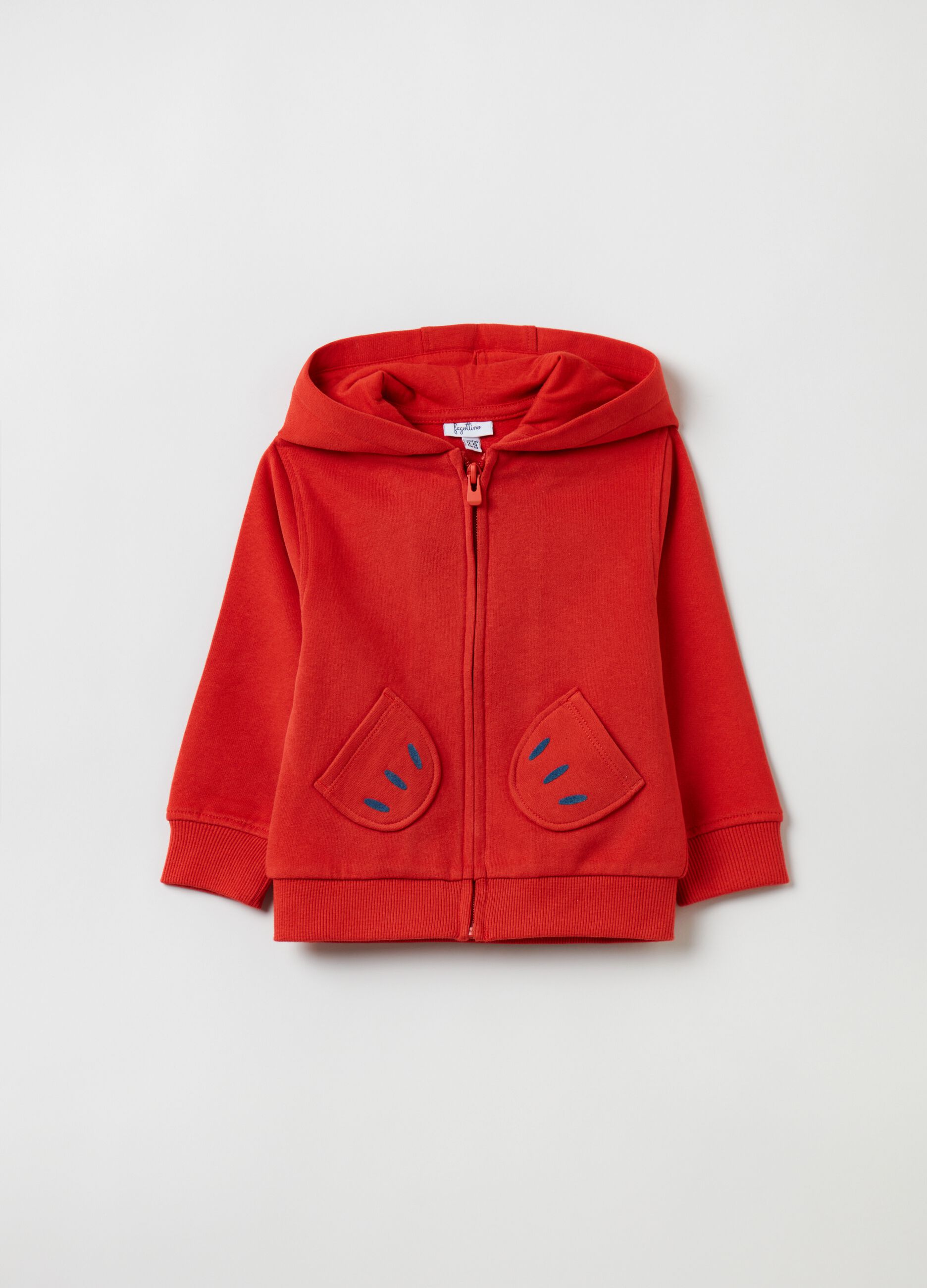 Full-zip in French Terry con cappuccio_0