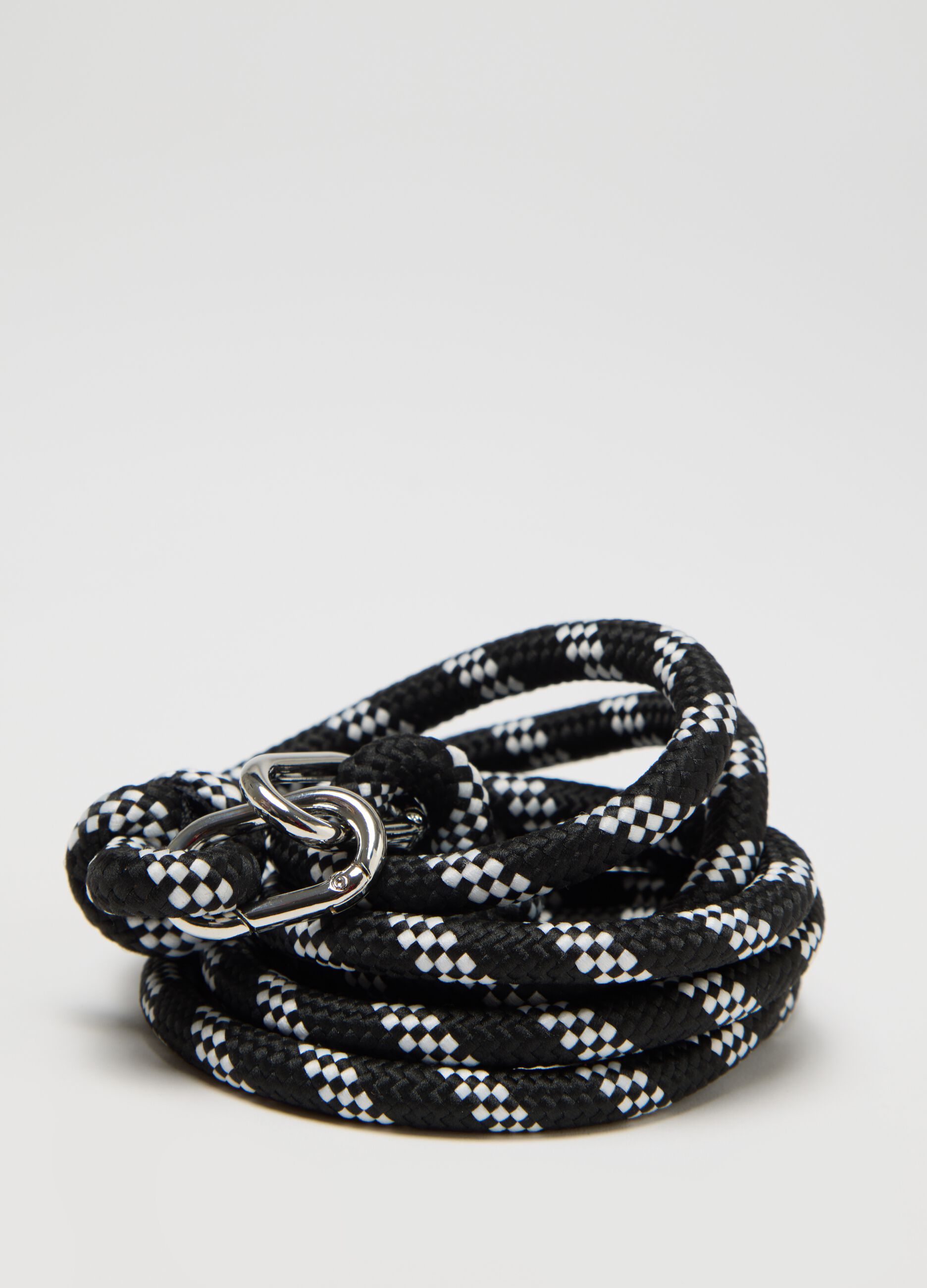 Black braided lace with metallic details by Ovs